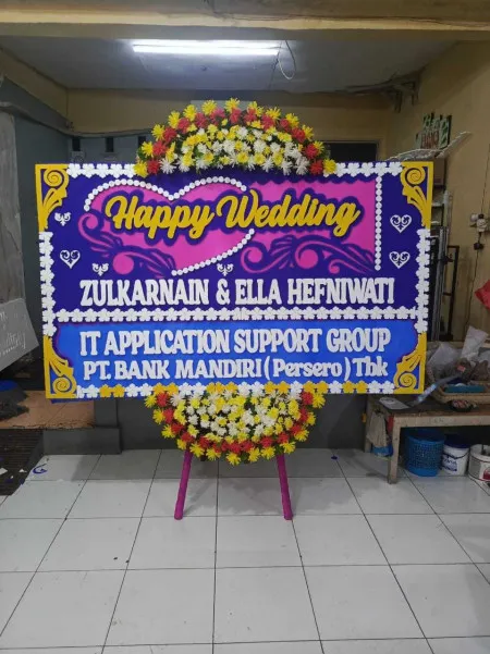 Papan Bunga Dekorasi Pernikahan Depok